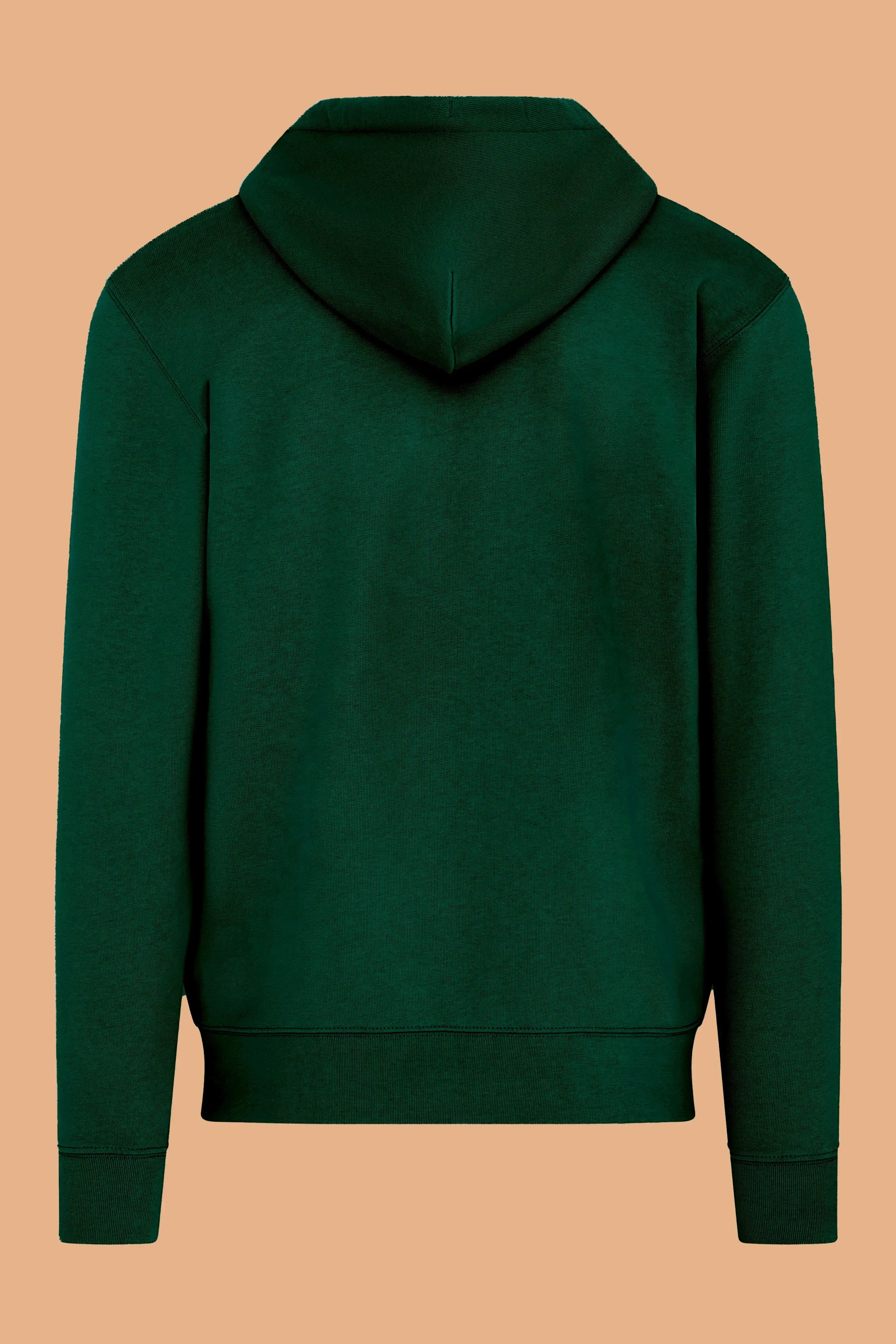 Geborduurde P-hoodie met rits