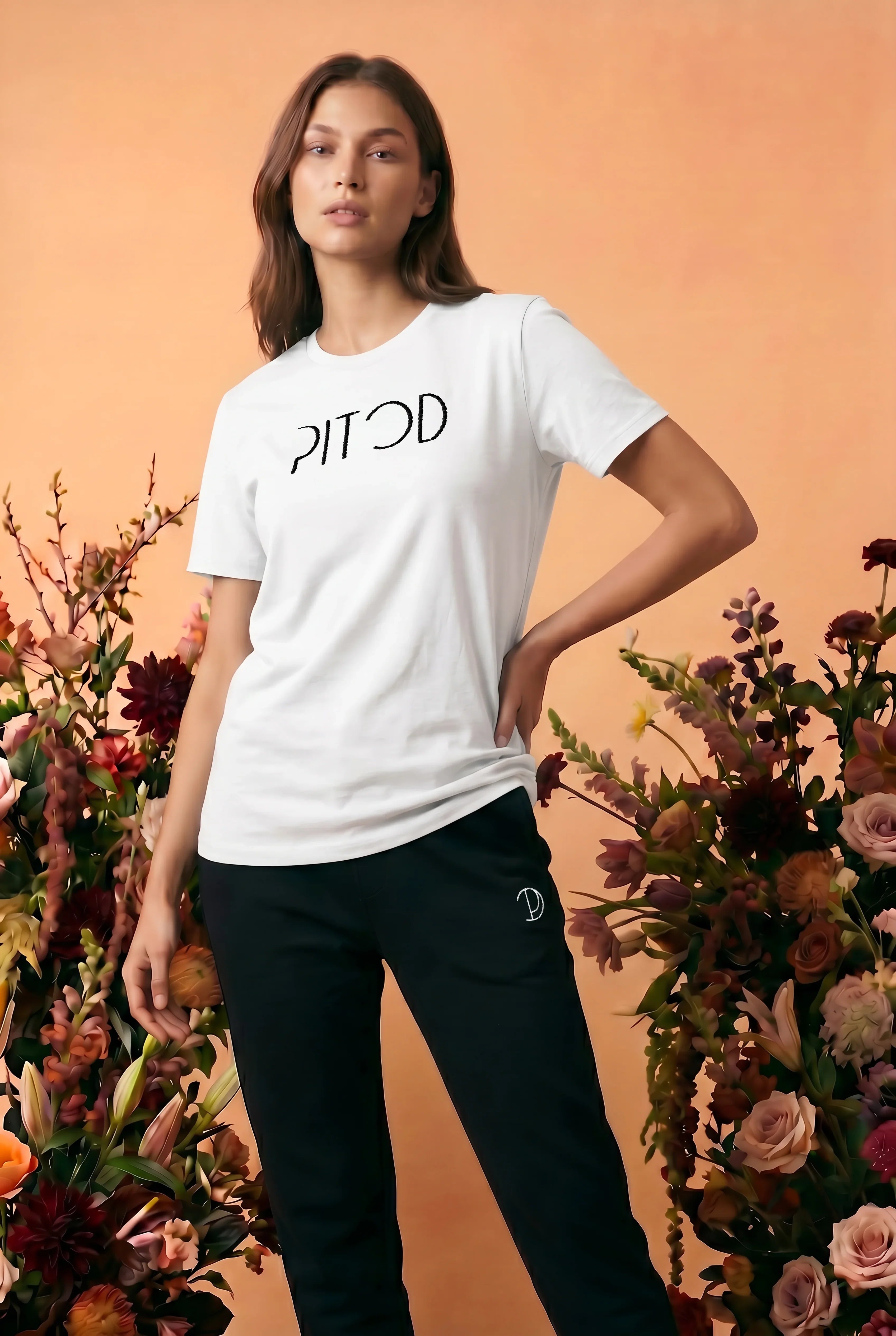 Besticktes Pitod T-Shirt