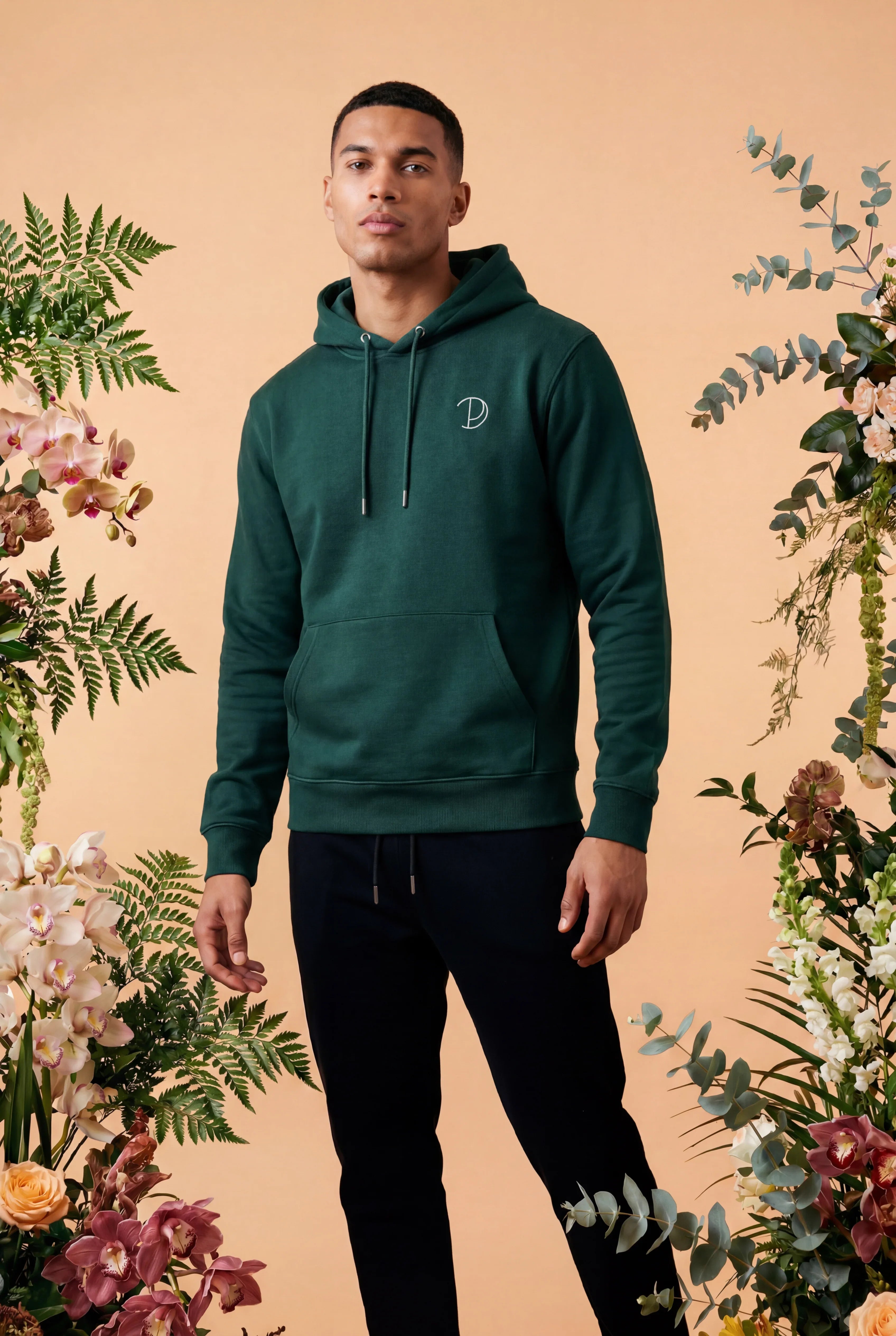 Geborduurde P Hoodie