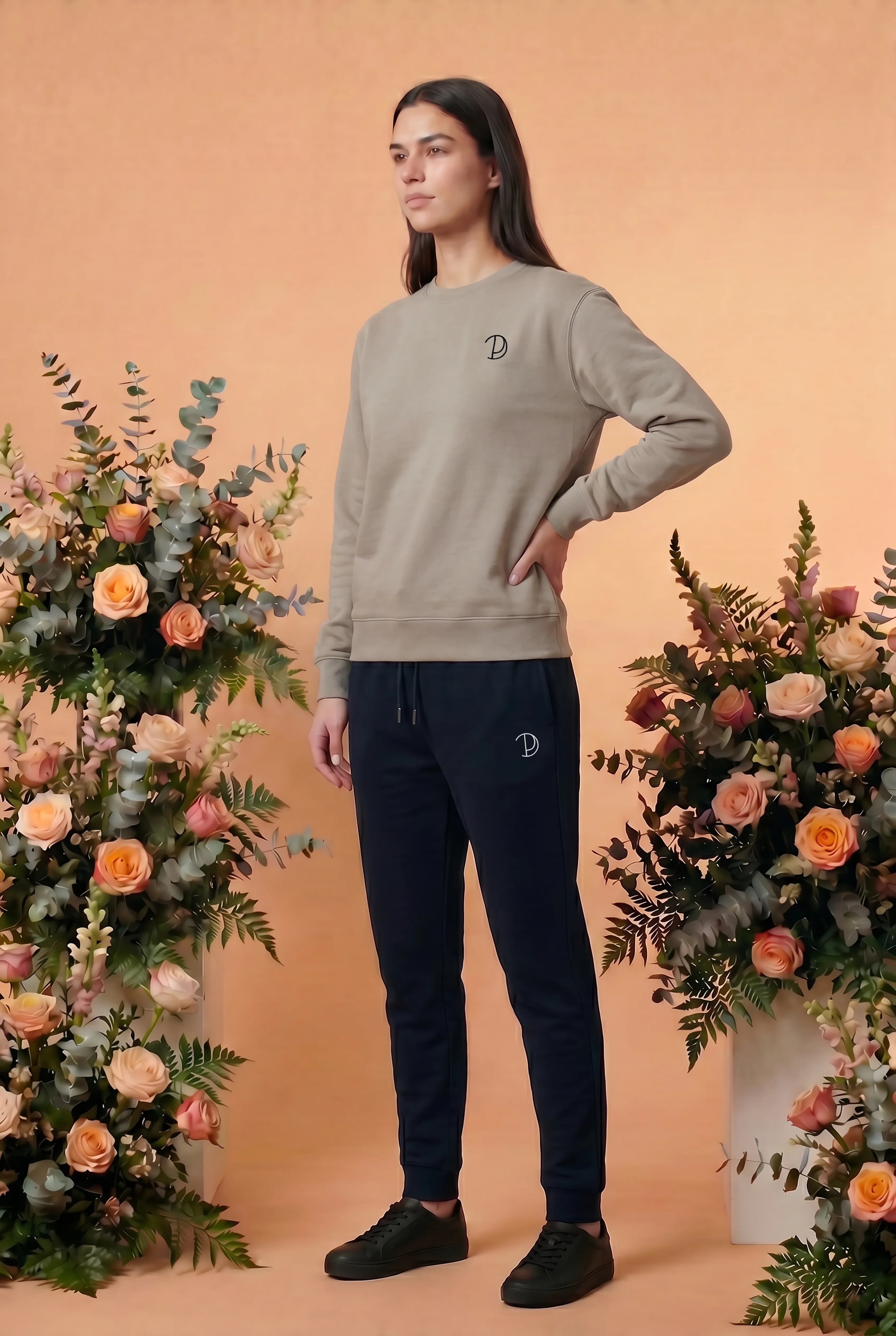 Besticktes P-Sweatshirt