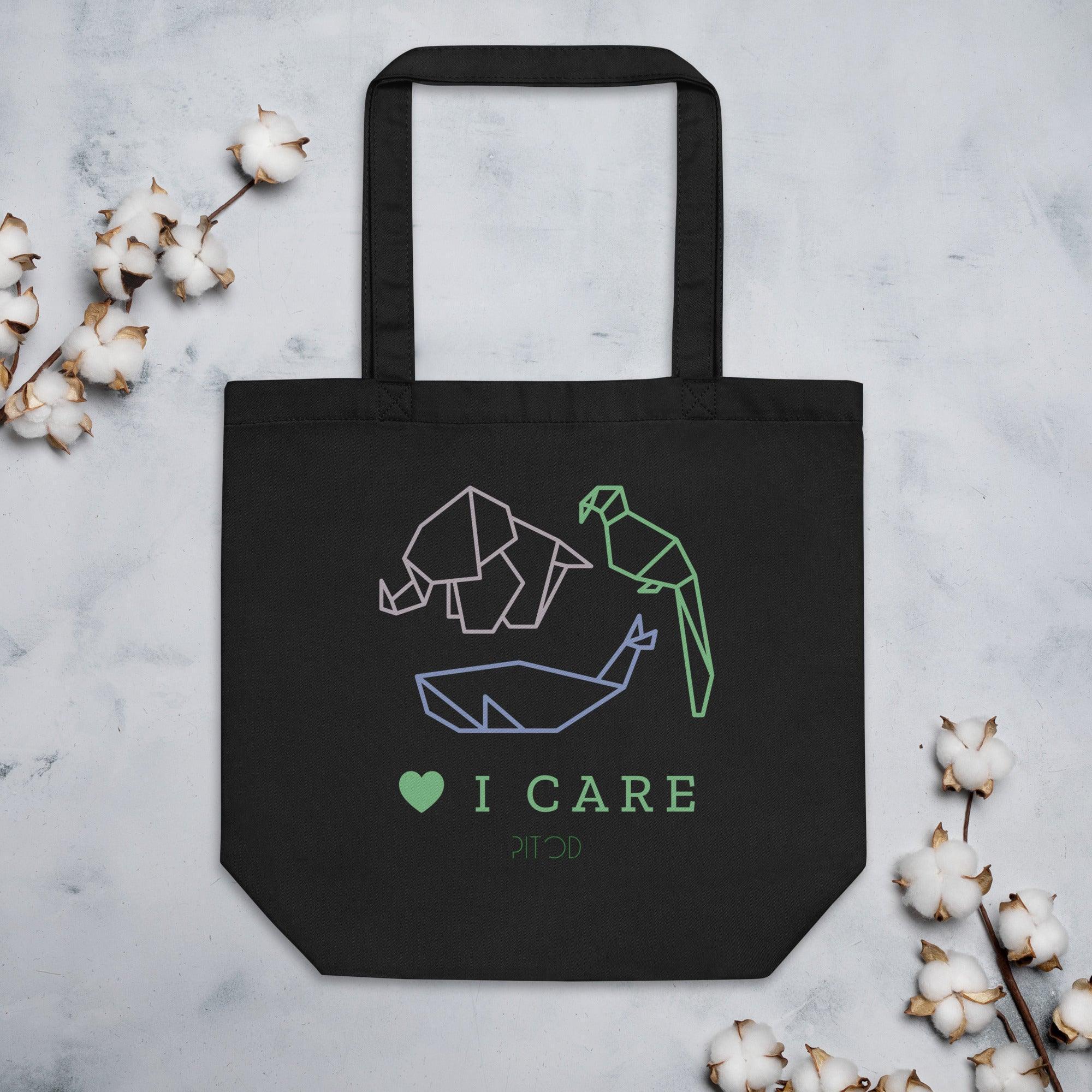 I Care Tote Bag | Shopping Totes | pitod.pro