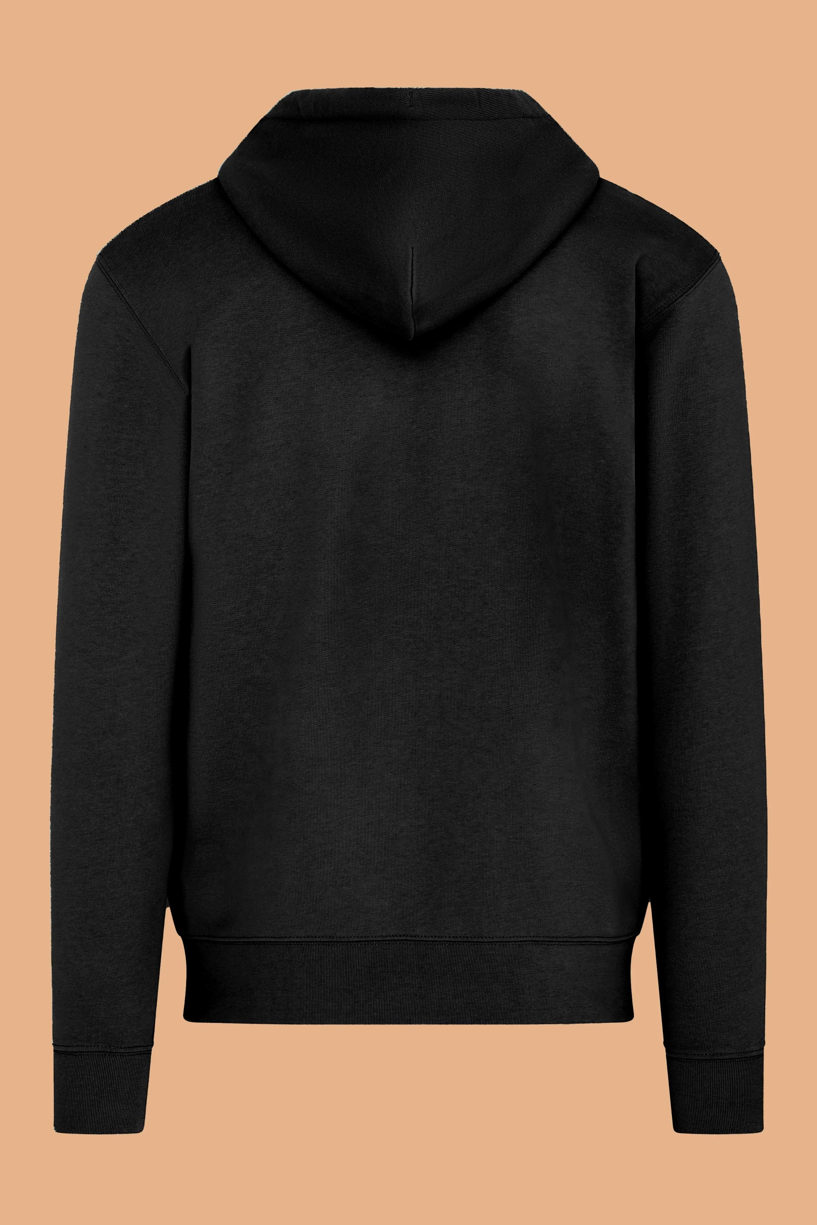Embroidered P Zip-Up Hoodie