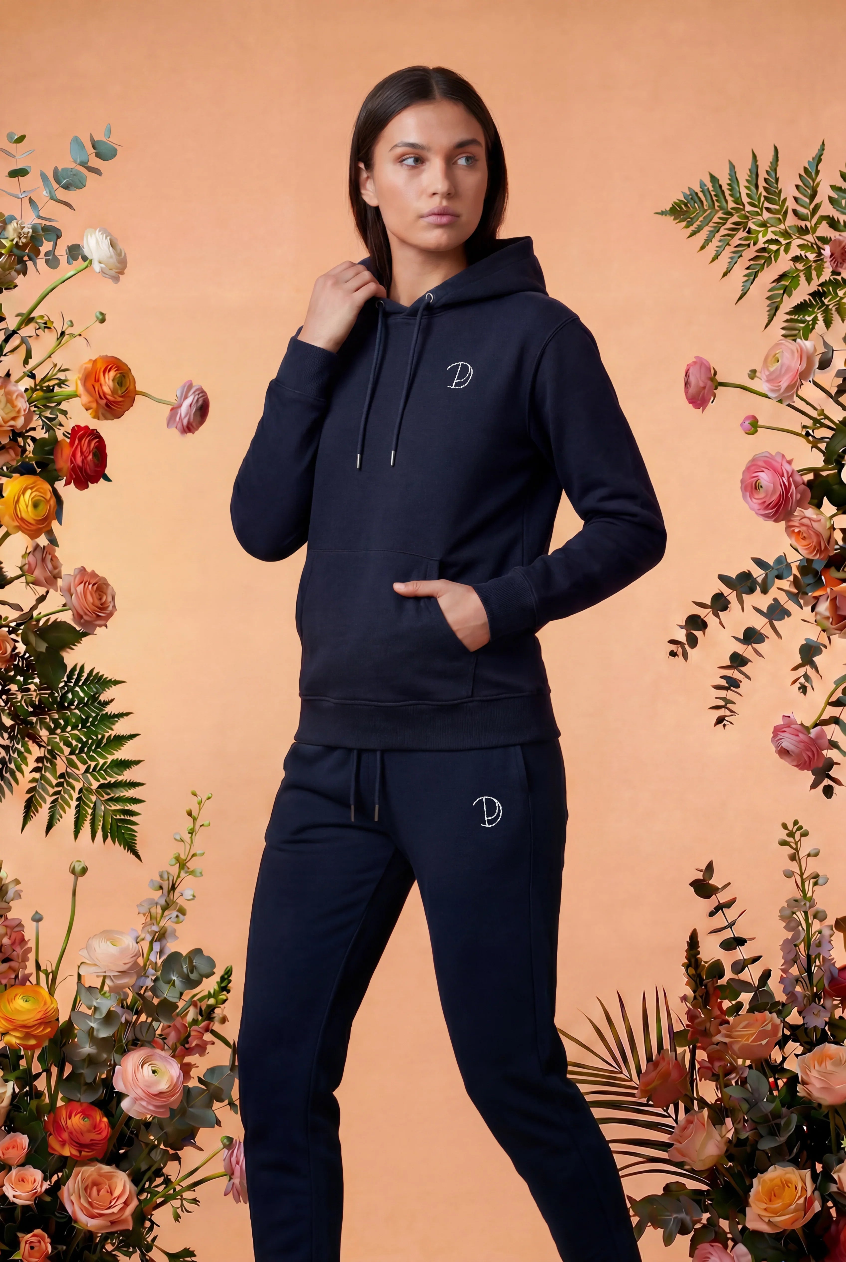 Geborduurde P Hoodie
